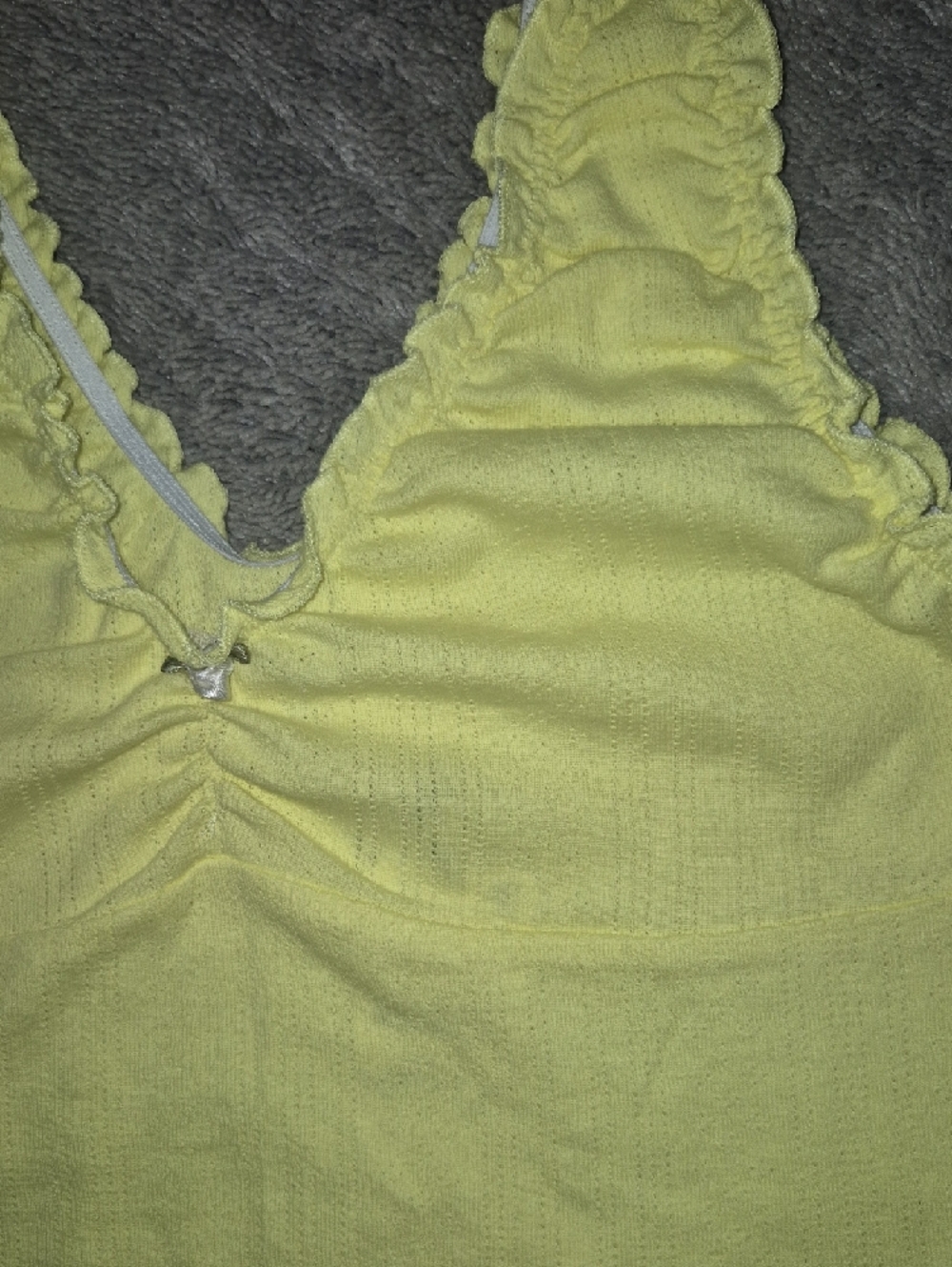 Free People Yellow Ruffle-Edge Tank - Picture 6 of 12
